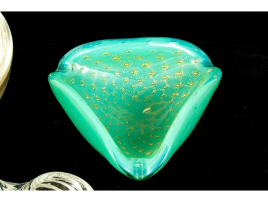 Five Mid-Century Murano Glass Bowls And Ashtrays