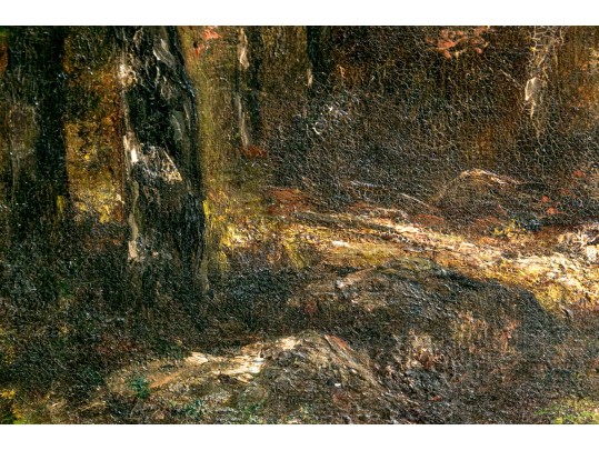 Antique Oil On Canvas, Manzoni In The Manner Of Diaz