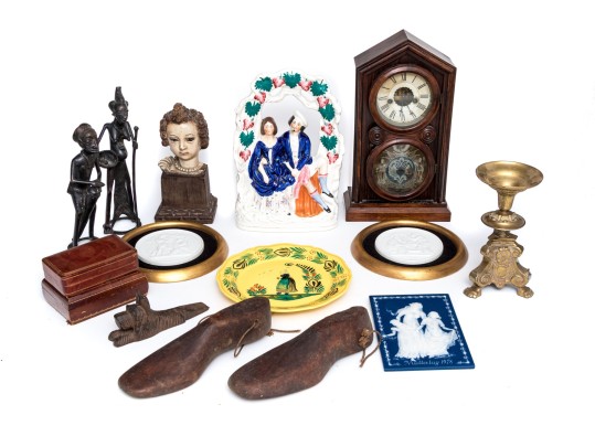 Eclectic Collection Of Antique Decor Including Quimper