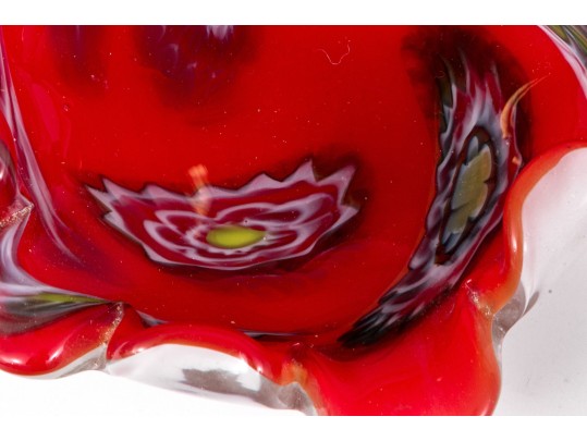 Six Pieces Of Mid-Century Murano Glass