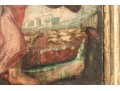 Antique Oil On Panel, Christ The Good Shepherd, Probably 18th Century