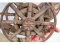 Antique Iron Nautical Rope Or Hose Wheel