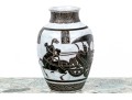 Large Chinese Glazed Figural Vase 