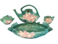 Four Piece Roseville Moulded Ceramics