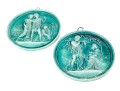 Pair Of Neoclassical Ceramic Plaques, Likely Scottish Dunmore
