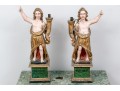 Pair Of Antique Italian Angel Candlesticks