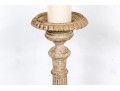 Antique Painted Iron Neoclassical Candle Prick