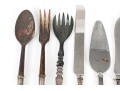Variety Of Serving Utensils Including Sterling Silver Handles