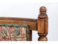 Paior Of Vintage Carved Oak Bobbin Turned Armchairs