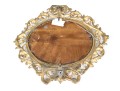 Antique Gilt Bronze Framed Oval Mirror
