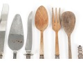 Variety Of Serving Utensils Including Sterling Silver Handles