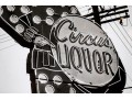 Large Photographic Print, Circus Liquor Sign