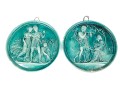Pair Of Neoclassical Ceramic Plaques, Likely Scottish Dunmore