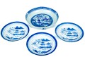 Collection Of Four Chinese Export Canton Pattern Porcelain Dishes