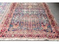 Antique Hand-knotted Accent Carpet, 4'-7