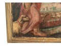 Antique Oil On Panel, Christ The Good Shepherd, Probably 18th Century
