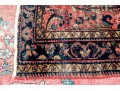 Hand-Knotted Wool Sarouk Carpet, 6'-4