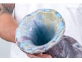 Fabulous Purple Glazed Studio Pottery Vase