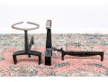 Pair Of Bennett Iron And Steel Andirons
