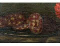 Antique Oil On Canvas, Still Life With Fruit