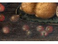 Antique Oil On Canvas, Still Life With Fruit