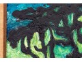 Signed Rikke Oil On Board, Abstract Forest