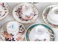 Seventeen Vintage Teacups And Saucers