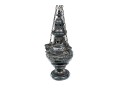 Semi-Antique Silver Plated Hanging Incense Burner