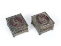 Oscar Bach (American, 1884-1957) Pair Of Hinged Boxes With Neoclassical Figures