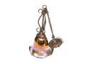 Todd Phillips (American [NC], 20th C.) Hand-Blown Glass Pendant Light, Signed And Dated