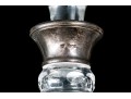 English Sterling Silver Mounted Cut Crystal Decanter