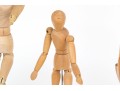 Collection Of Six Carved Articulated Mannequins With A Hand Form