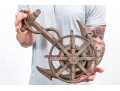 Antique Iron Nautical Rope Or Hose Wheel