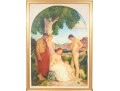George Davidson (Polish-American, 1889-1965)  Oil On Canvas, Allegorical Familial Scene Study