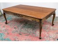 Quality Carved Walnut Louis XV Style Extension Table, Possibly By Auffray