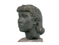 Ceramic Sculpture Of A Head On Trunk Base