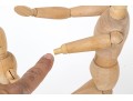 Collection Of Six Carved Articulated Mannequins With A Hand Form