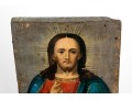 Oil On Panel Icon Of Christ Pantocrator