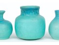 Collection Of Three Van Briggle Ceramic Glazed Vases