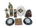 Collection Of Vintage And Antique Christian Decor