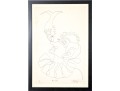 Signed Ltd Ed Lithograph, Clown Balancing A Fish, 1976