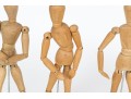 Collection Of Four Articulated Carved Wood Models