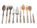 Variety Of Serving Utensils Including Sterling Silver Handles