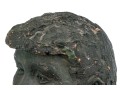 Ceramic Sculpture Of A Head On Trunk Base