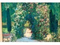 Oil On Canvas, Imprestionist Garden Landscape