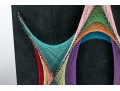 Two Colorful Mid-century String Art Sculptures