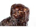 Antique Rockingham/Bennington Glazed Ceramic Spaniel
