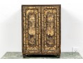 Ornate Chinese Export Lacquered Jewelry Cabinet