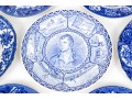 Seven English Transferware Ceramic Plates Including Wedgwood And Adams
