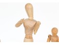 Collection Of Six Carved Articulated Mannequins With A Hand Form
